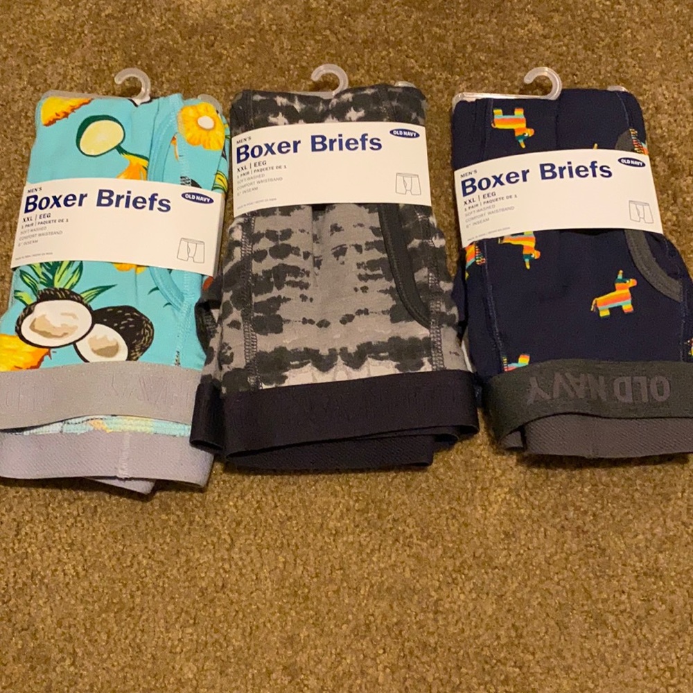 NWT 3 pairs Size XXL Old Navy boxer briefs